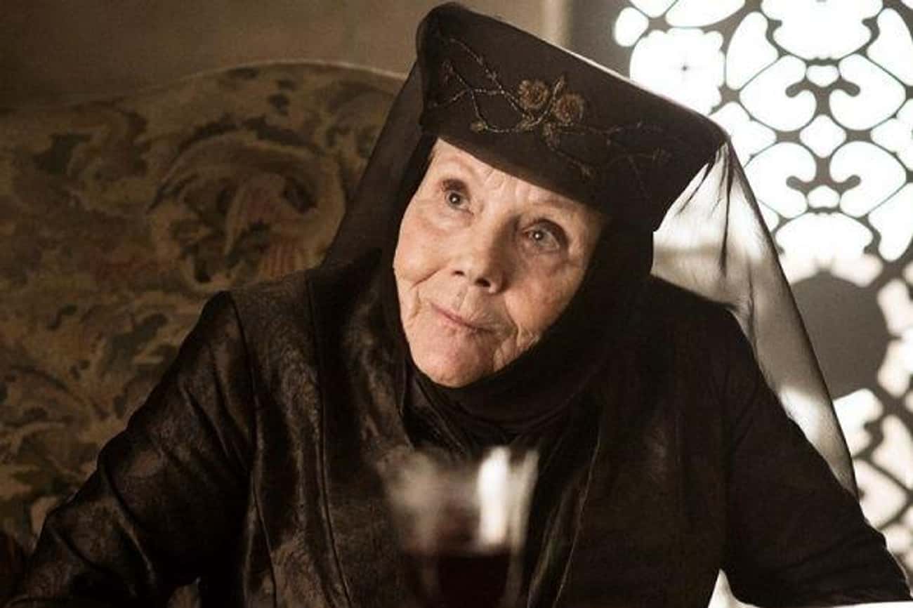Olenna Tyrell Dies With A Drink In Her Hand