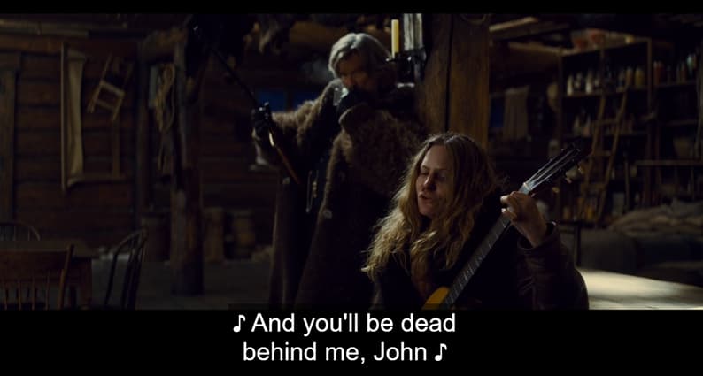 Daisy Sings About Poisoning John In 'The Hateful Eight'