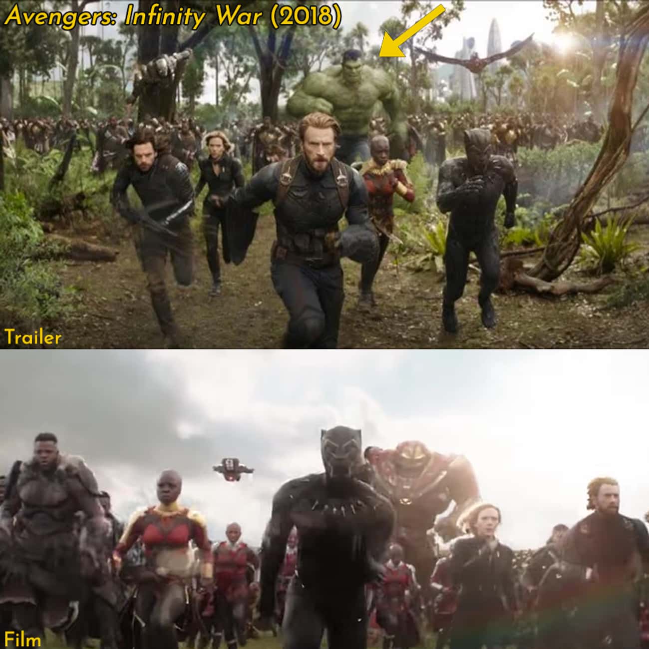 The Running Into Battle Shot From 'Avengers: Infinity War'