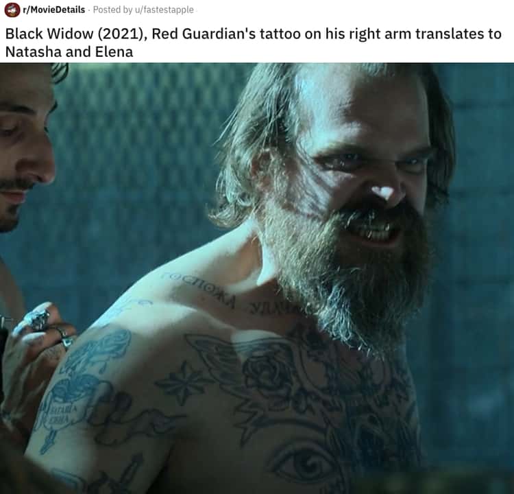 20 Small Details About Movie Tattoos That Film Fans Noticed