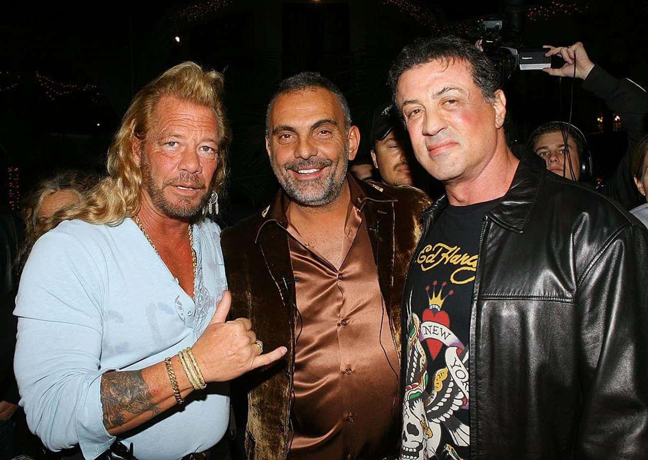  Duane 'Dog' Chapman, Christian Audigier, And Sylvester Stallone At An Ed Hardy Show, 2007