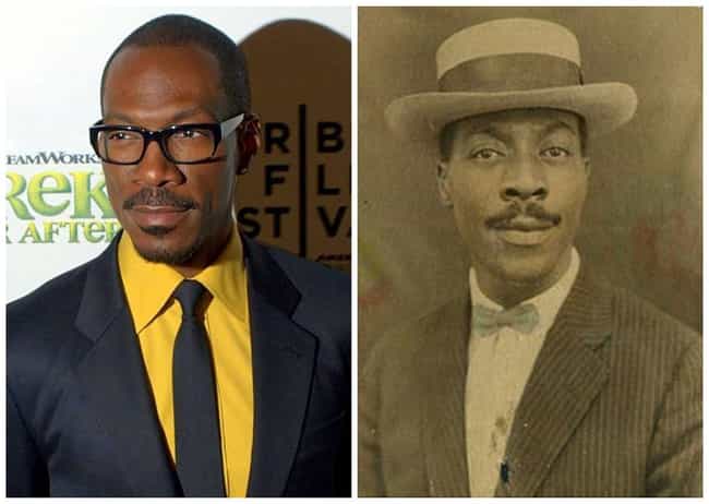 Eddie Murphy is listed (or ranked) 3 on the list 50 Celebrities Who Look Exactly Like People From History