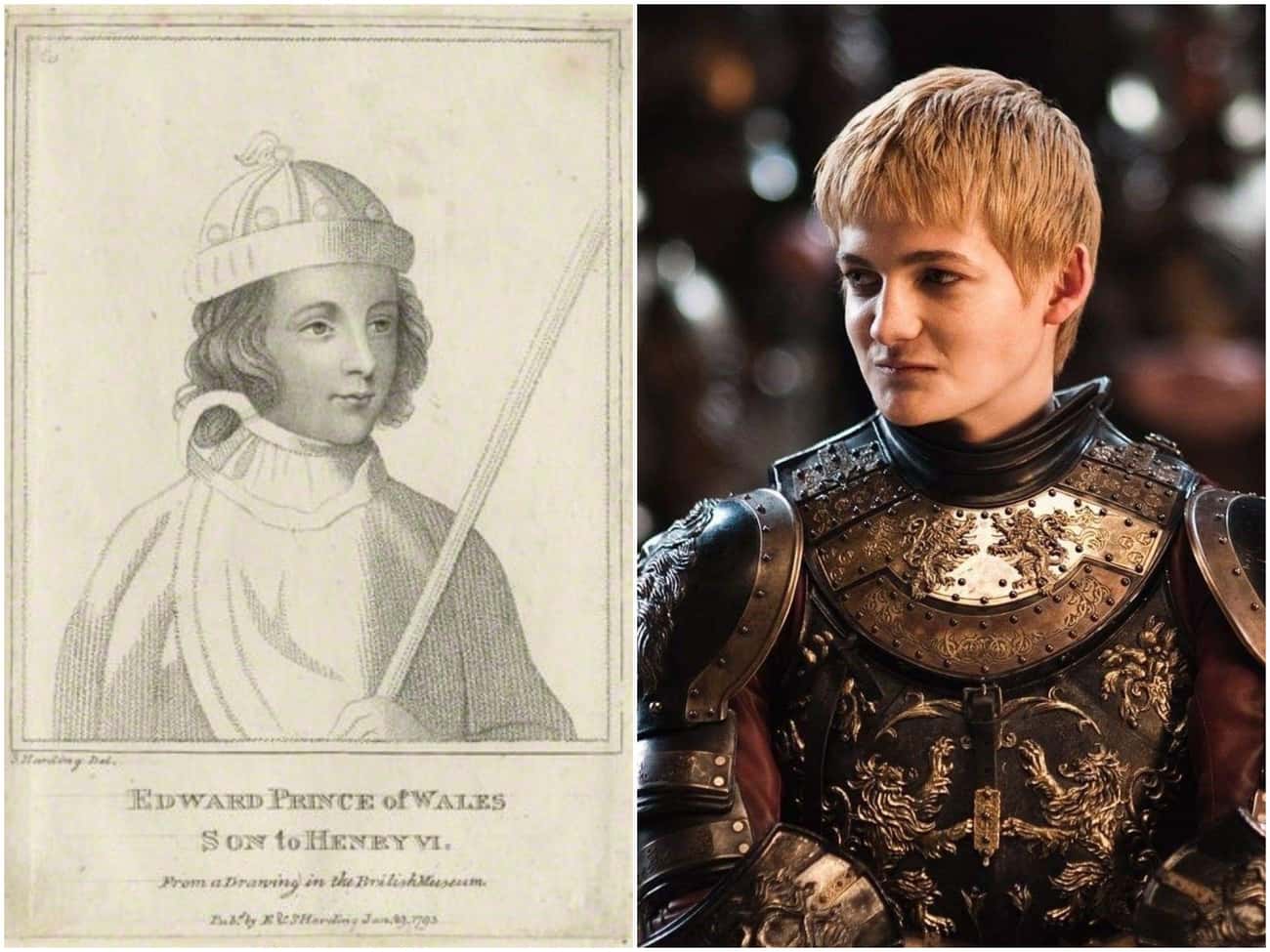 Edward Of Westminster, Prince of Wales, Is (Also) Joffrey Baratheon