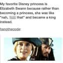 Elizabeth Swann on Random 16 Hilarious Observations About The 'Pirates Of The Caribbean' Franchise