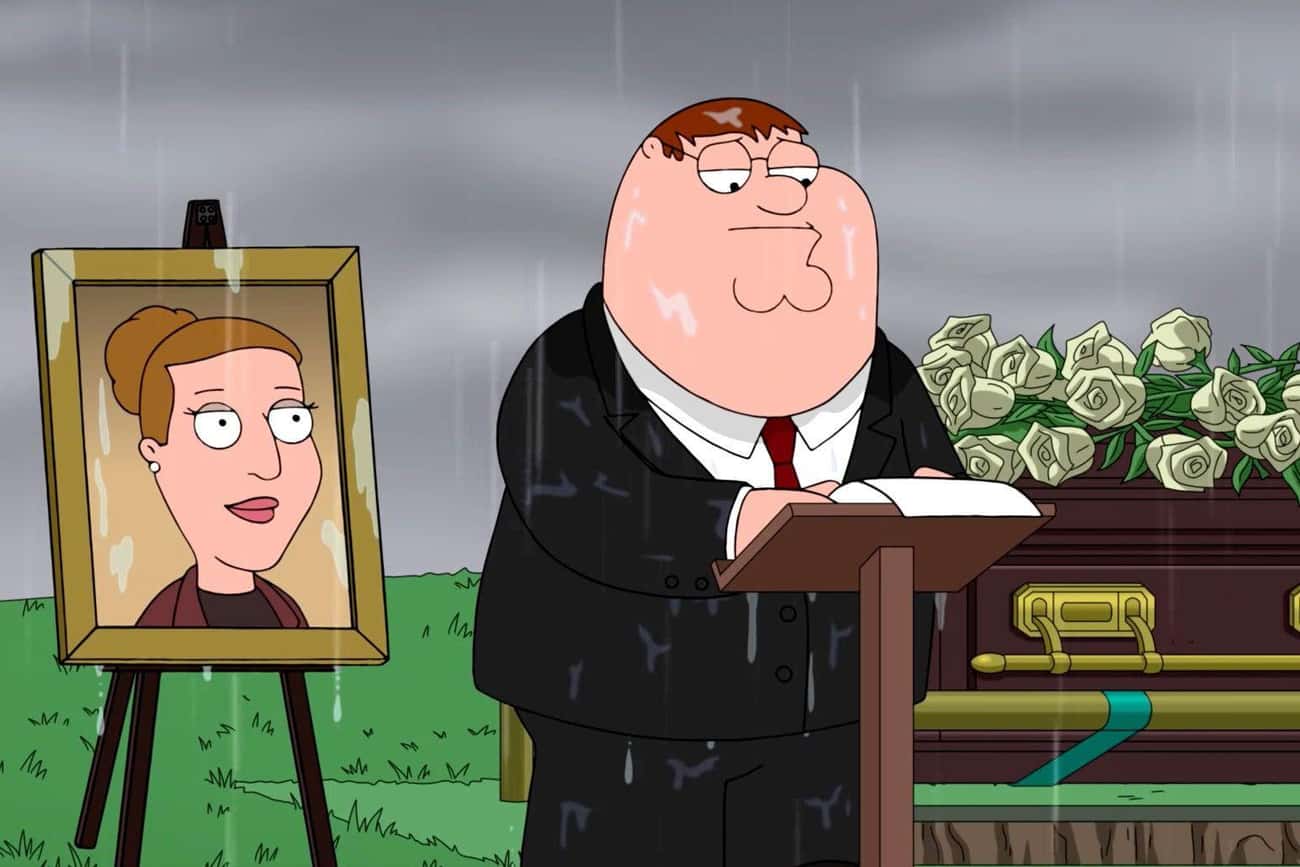On 'Family Guy,' Peter Griffin Pays Tribute To Carrie Fisher Via His Eulogy To Angela, The Character She Played