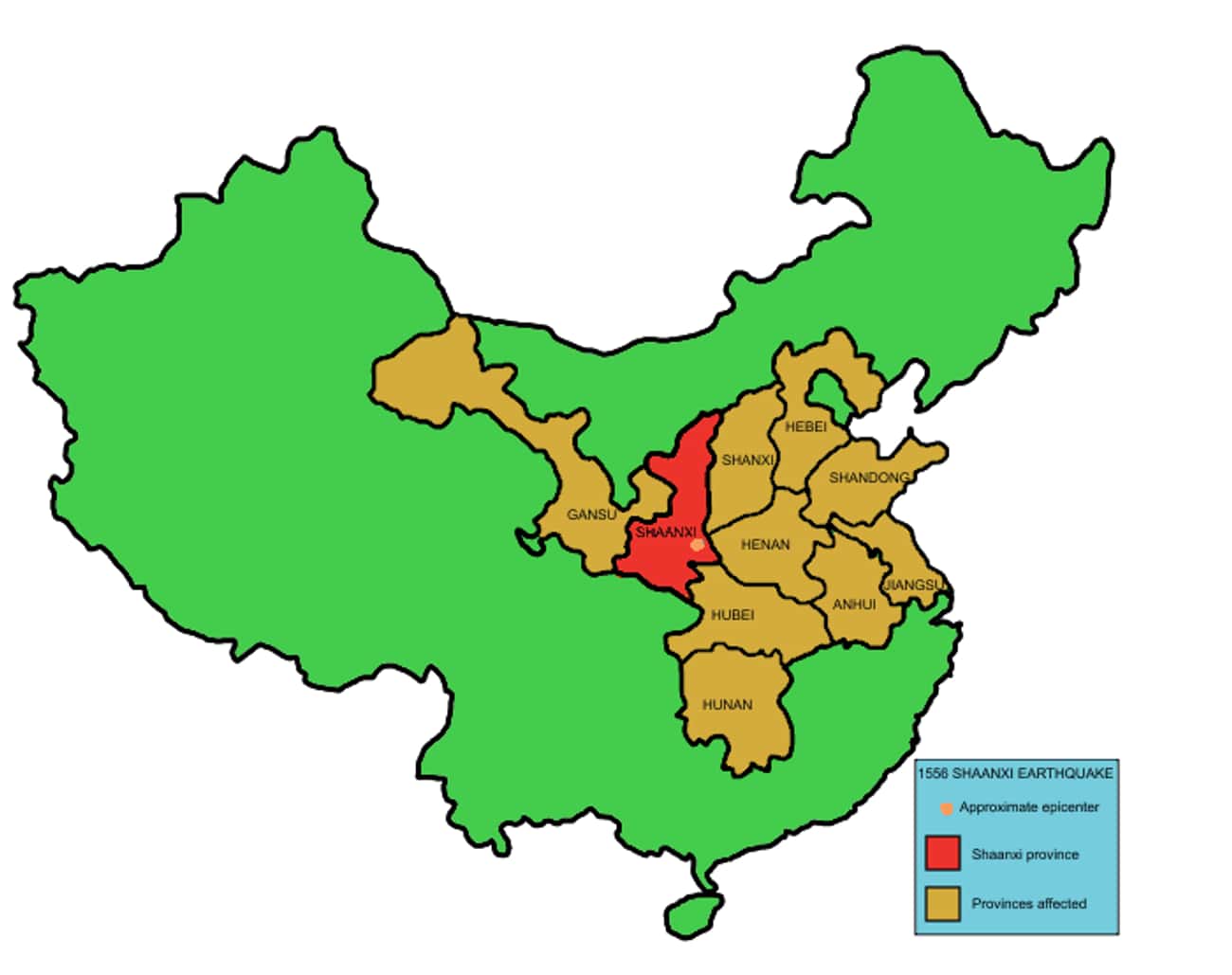 1556 Shaanxi Earthquake