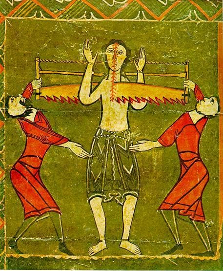 St. Cyriacus - Limbs Torn Off is listed (or ranked) 3 on the list The 8 Most Brutal Deaths of Saints