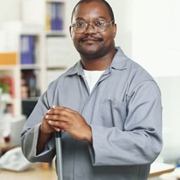 Janitors and cleaners is listed (or ranked) 8 on the list The Most Common Jobs in America