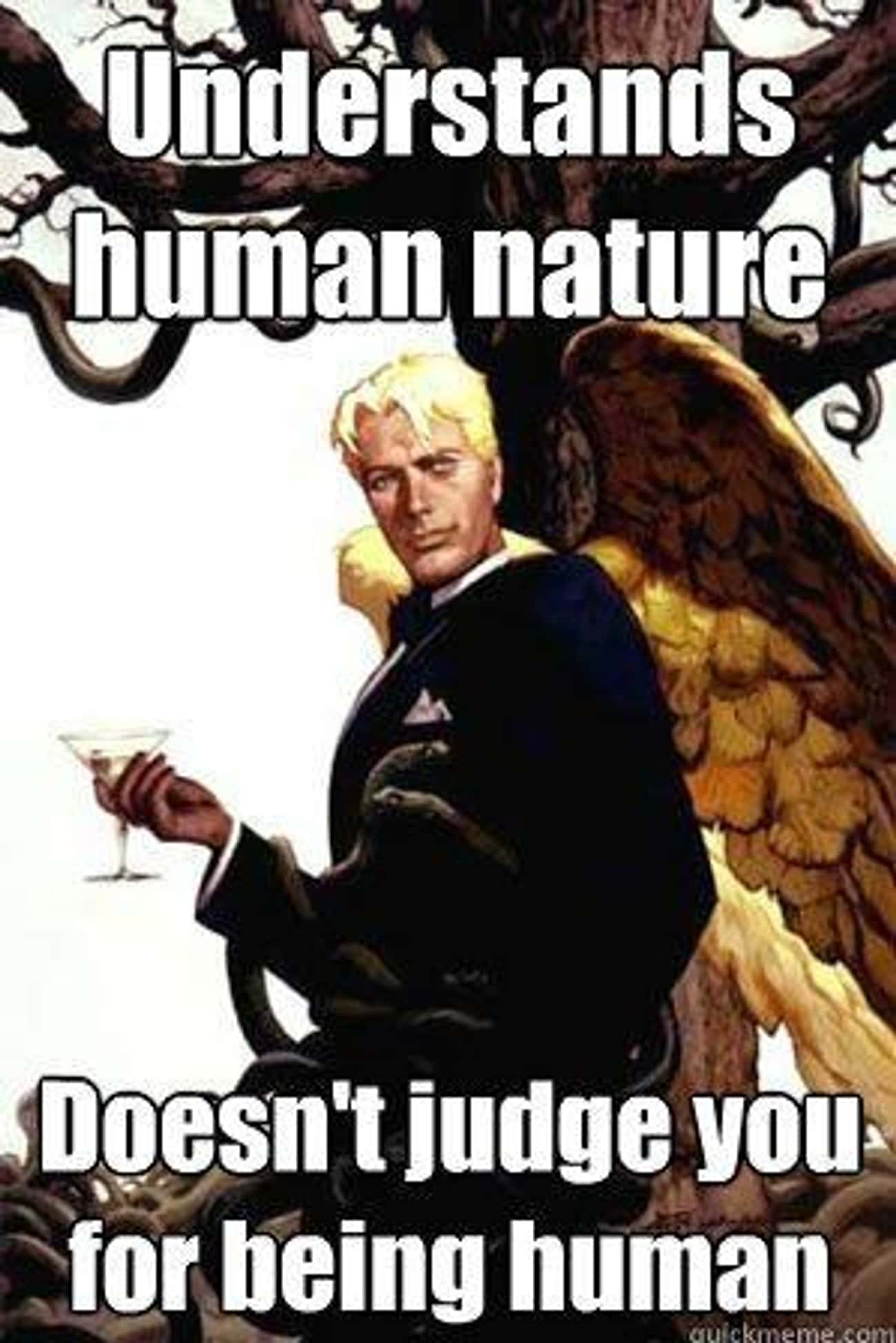 Good Guy Lucifer on Human Nature