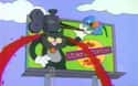 Itchy and Scratchy's Bloody Billboard on Random Simpsons Jokes That Actually Came True
