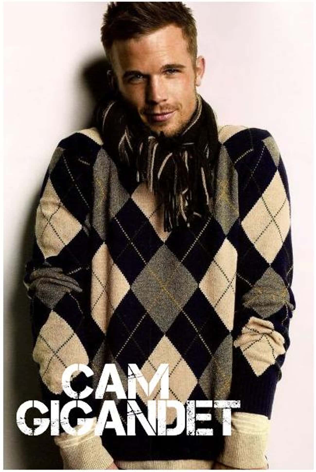 Cam Gigandet in Checkered Jumper with Scarf