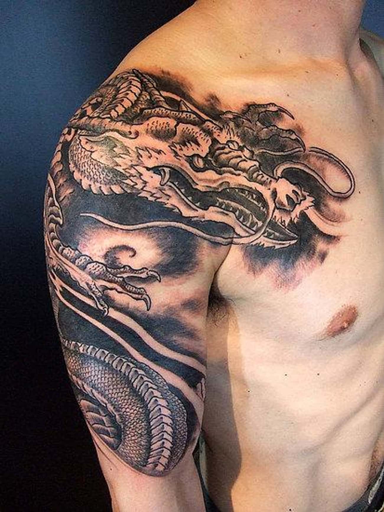 Dragon Shoulder Tattoos