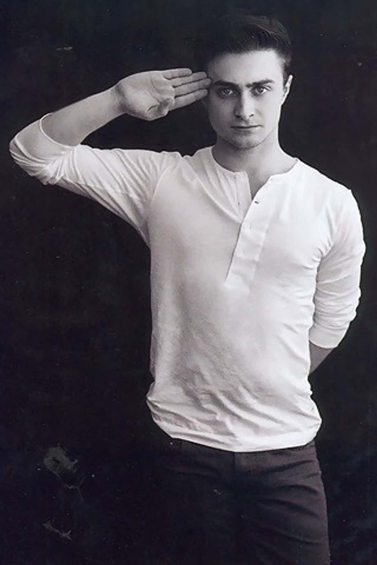 Daniel Radcliffe in Polo Shirt with Long Sleeves