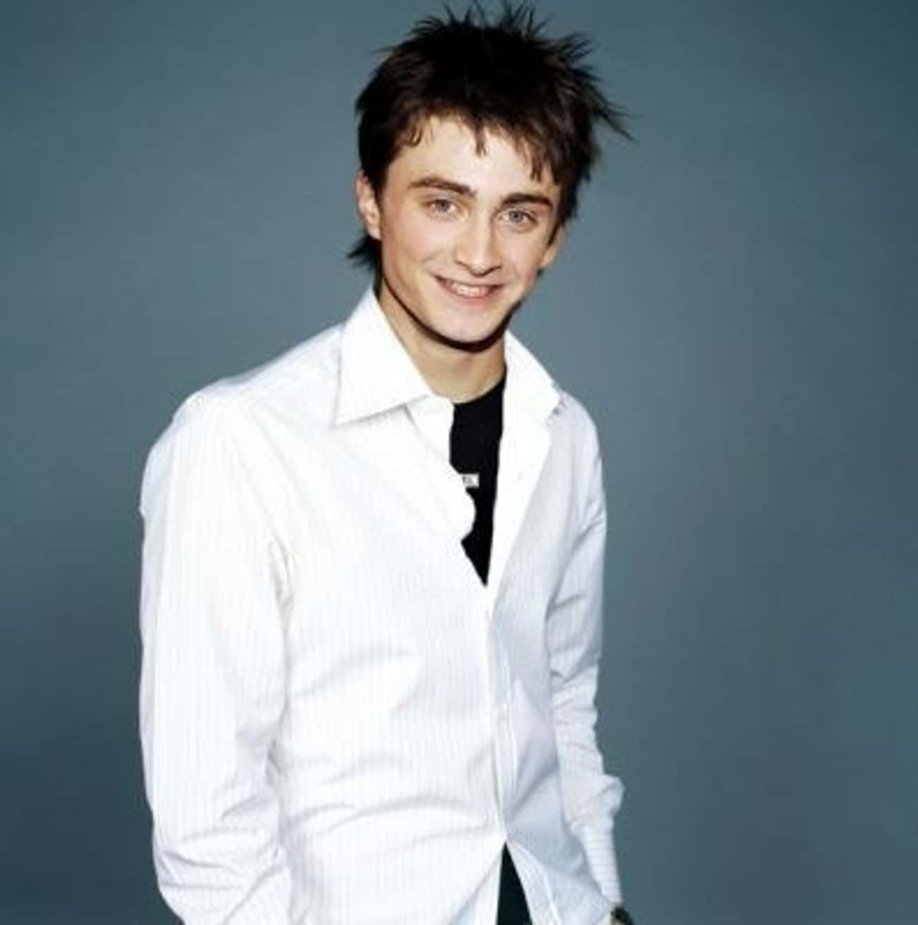 Daniel Radcliffe in White Stripes Shirt