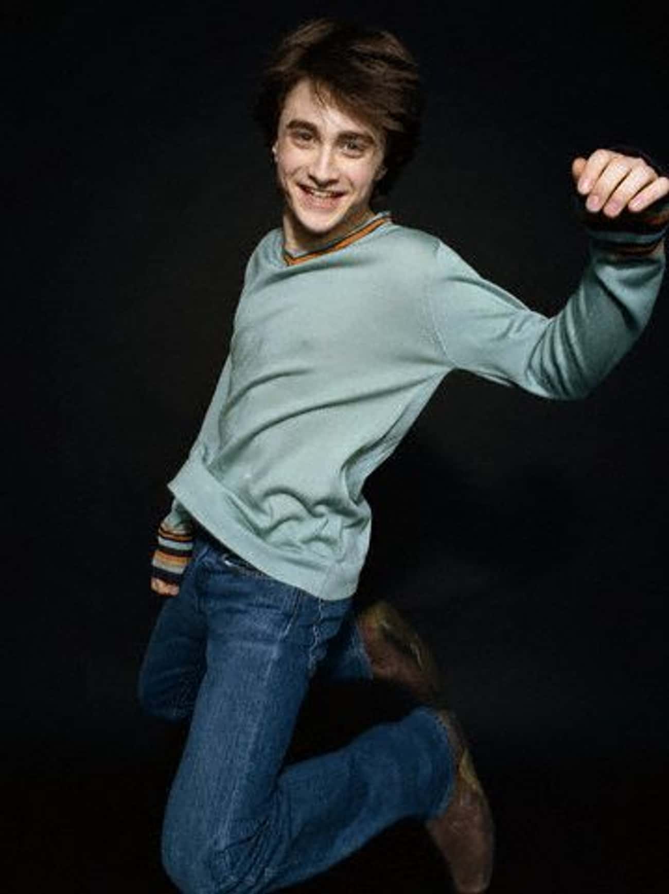 Daniel Radcliffe in Lightweight Jumper with Detail Lining