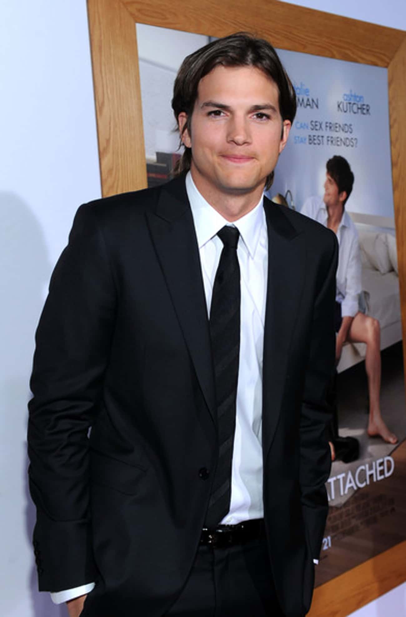 Ashton Kutcher in One Button Vented Tuxedo