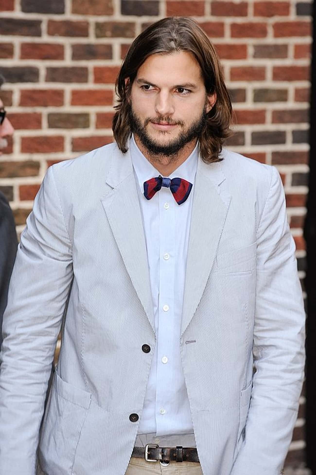 Ashton Kutcher in Lapel Slim Fit Suit