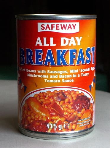 Canned All Day Breakfast is listed (or ranked) 18 on the list The Most Disgusting Canned Foods