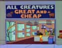All Creatures Great and Cheap on Random Funniest Business Names On 'The Simpsons'