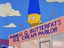 Phineas Q. Butterfat's 5600 Flavors Ice Cream Parlor on Random Funniest Business Names On 'The Simpsons'
