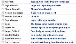 Image of Random Types of Spam E-mails
