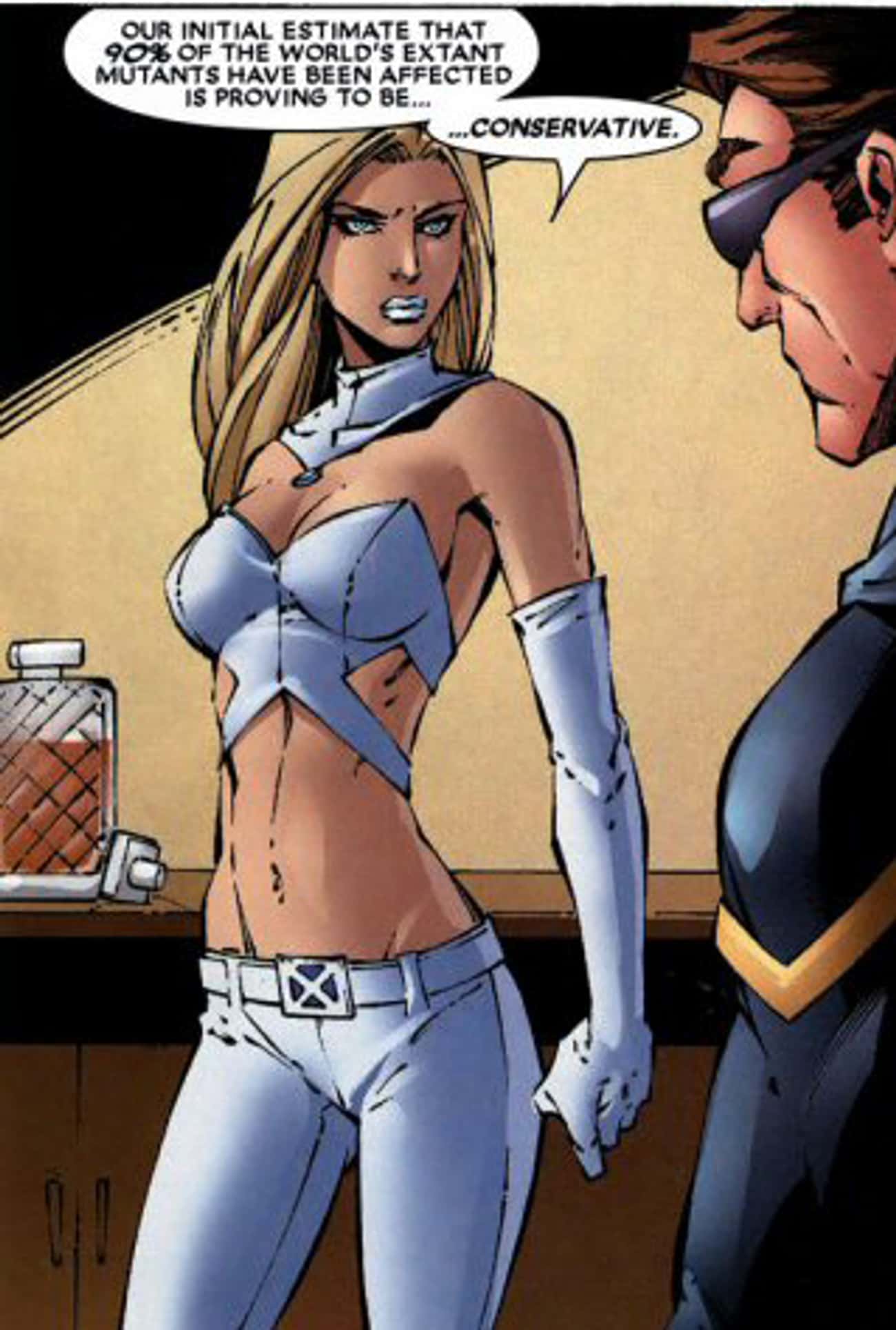 Emma Frost in Padded Bandeau with Cut Sides