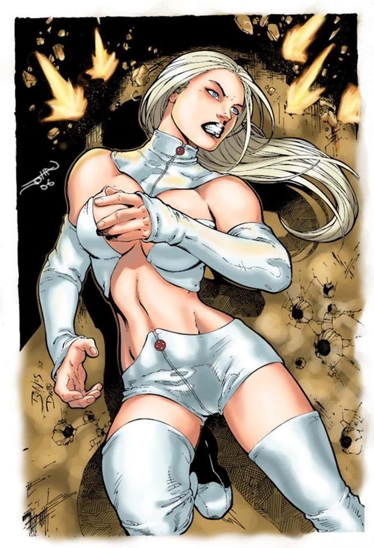 Emma Frost in White Sassy Deluxe