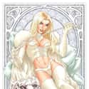 Emma Frost in White Original Outfit on Random Sexy Emma Frost Pictures