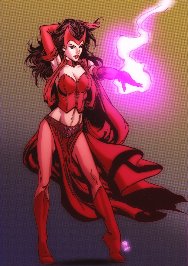 marvel scarlet witch hot