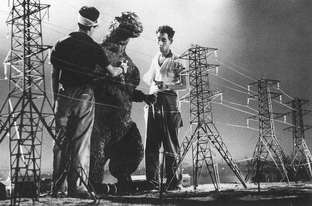 Between Takes With Godzilla