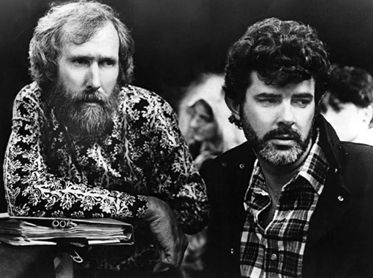 Jim Henson And George Lucas On The 'Labyrinth' Set