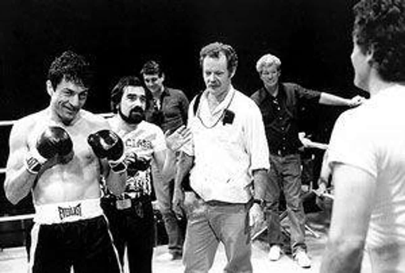 Getting Ready To Box On The Set Of 'Raging Bull'