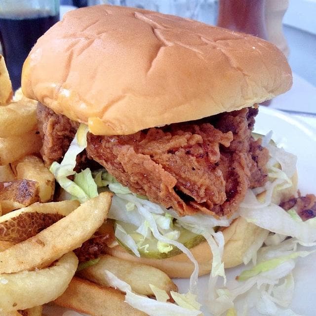 Fried Chicken Sandwich on Random Most Delicious Foods to Dunk of Deep Fry