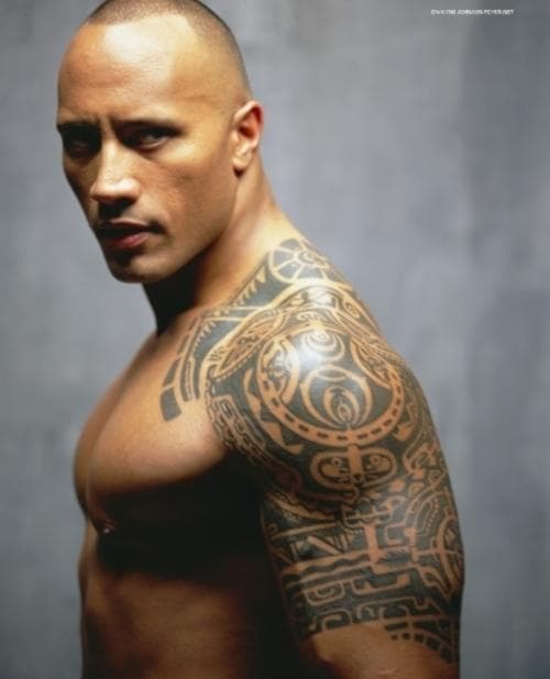 tribal tattoos the rock