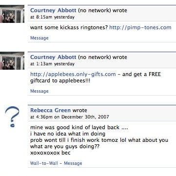 Facebook Wall Spam is listed (or ranked) 3 on the list Types of Facebook Spam