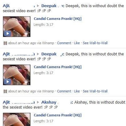 Facebook Video Spam is listed (or ranked) 6 on the list Types of Facebook Spam