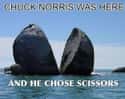 Chuck Norris Chose Scissors on Random Funniest Chuck Norris Jokes