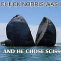 Chuck Norris Chose Scissors on Random Funniest Chuck Norris Jokes