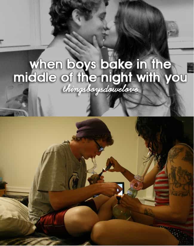 When Boys Bake With You in the Middle of the Night