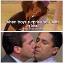 When Boys Surprise You With A Kiss on Random Funniest "When Boys" Tumblr Parodies
