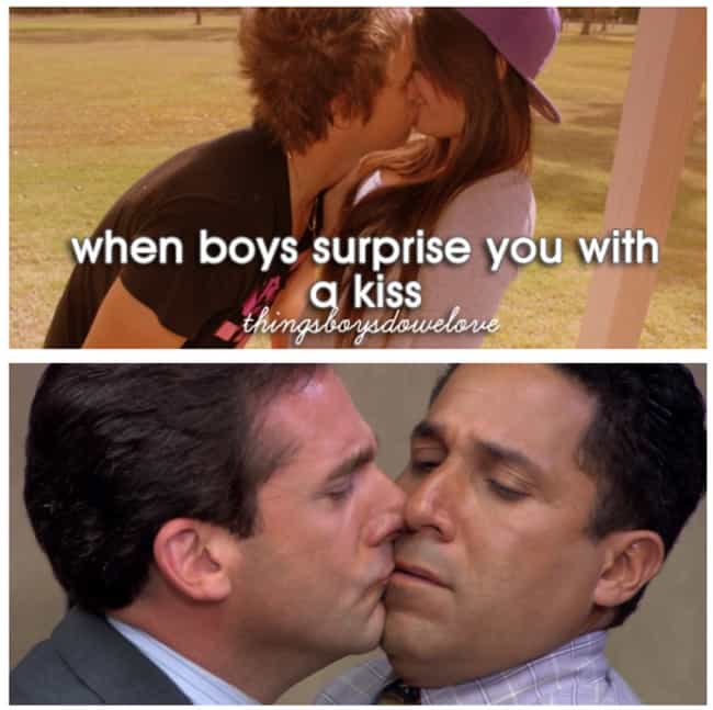 When Boys Surprise You With A Kiss