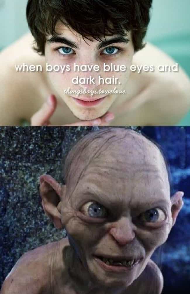 Boys With Blue Eyes And Dark Hair