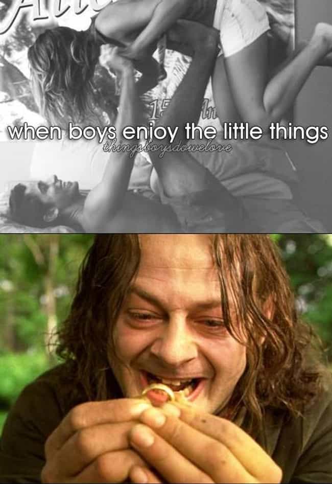 When Boys Enjoy The Little Things