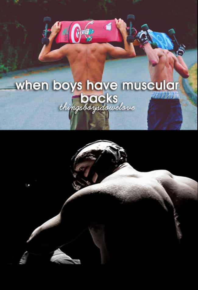 When Boys Have Muscular Backs