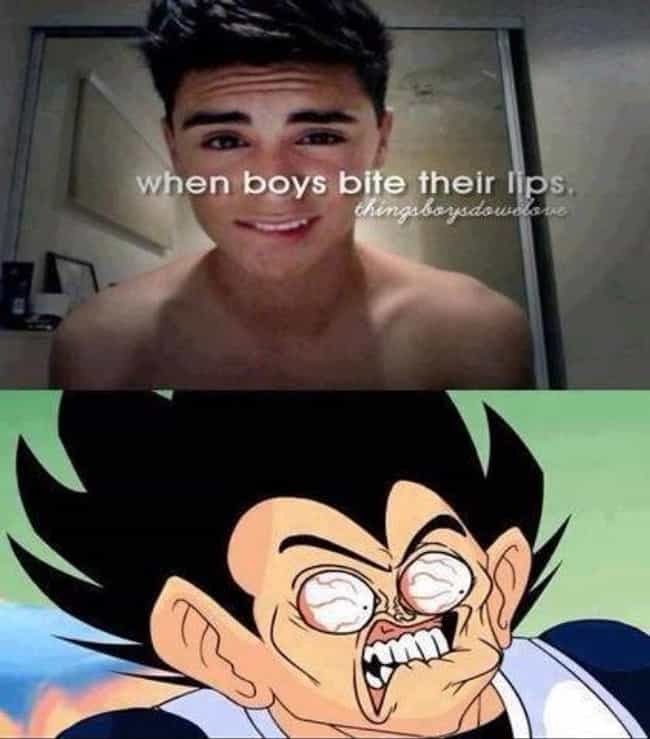 When Boys Bite Their Lips