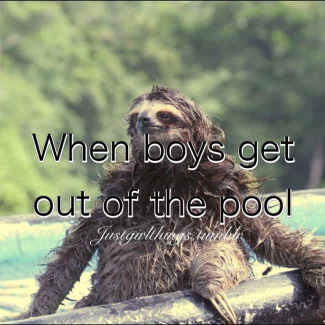 When Boys Get Out of the Pool