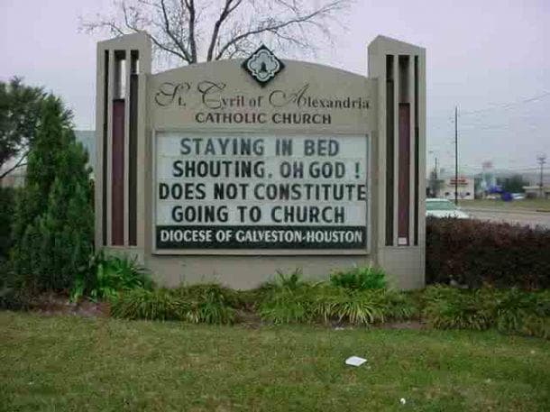 Random Most Ridiculous Church Signs