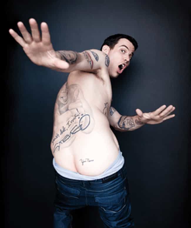 Your Name is listed (or ranked) 3 on the list Steve-O Tattoos. 