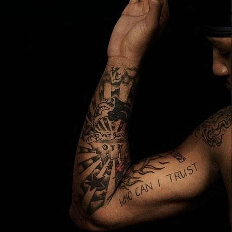 carmelo anthony tattoos on his arms
