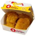 McDonald's 4 Piece Nuggets W/ ... is listed (or ranked) 46 on the list The Healthiest Fast Food Choices in America